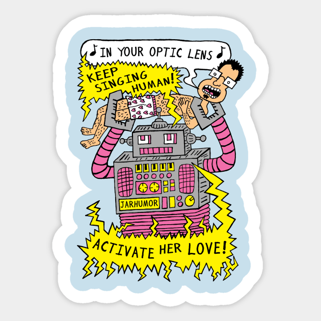 Robot Love Sticker by jarhumor